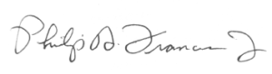 Phil Francis Signature