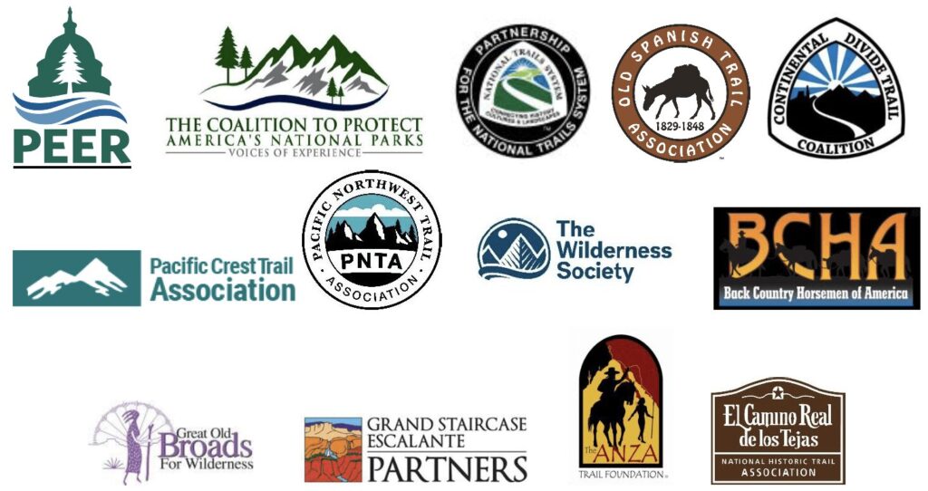 Coalition Sign-on to Protect National Trails Logo