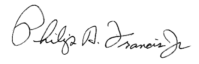 Phil Francis Signature