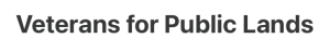 Veterans for Public Lands Logo